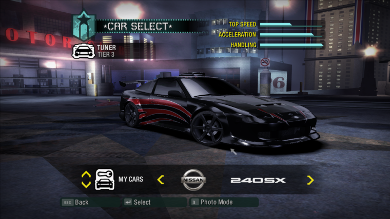 NFS Carbon Nissan 180sx