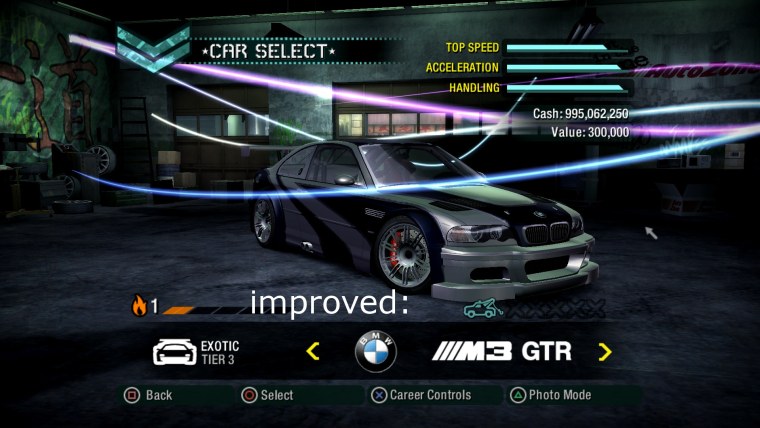 Need for Speed Carbon с БМВ