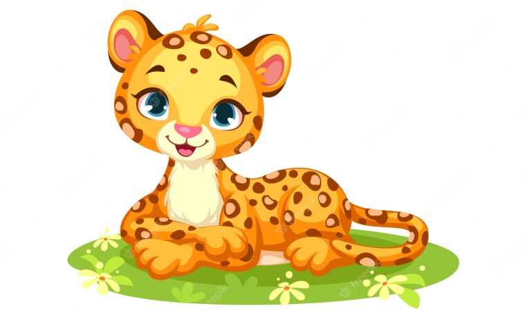 Леопард картинки для детей нарисованные