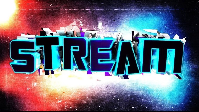 Надпись стрим