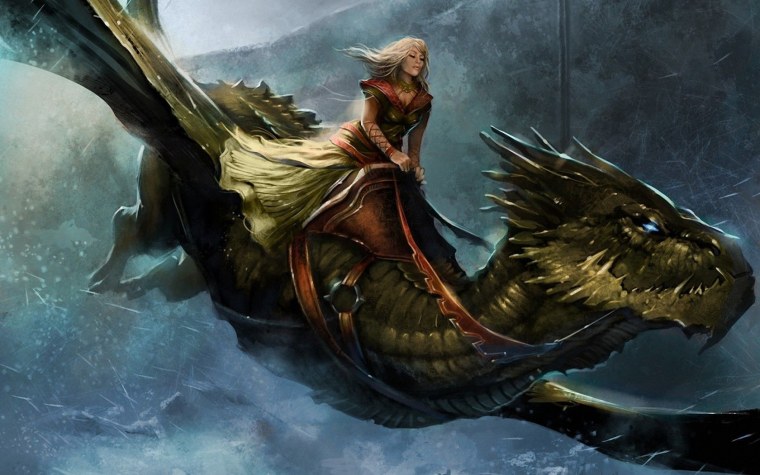 Девушка и дракон фэнтези