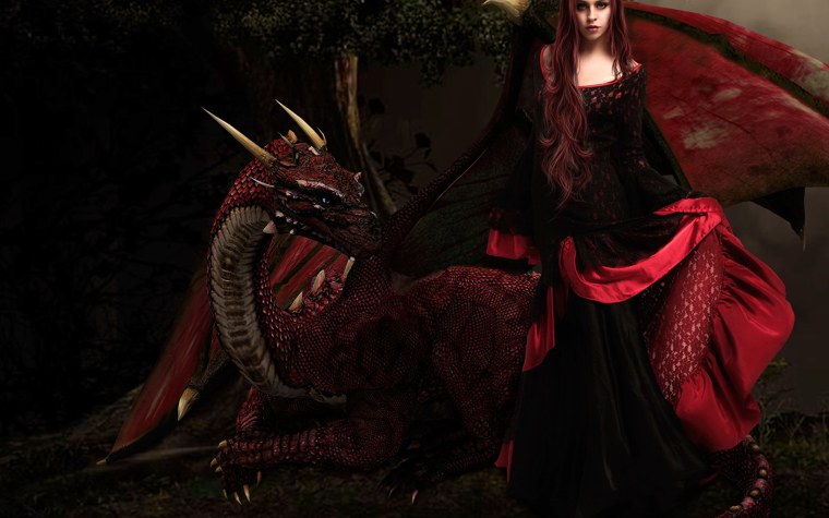 Девушка и дракон фэнтези