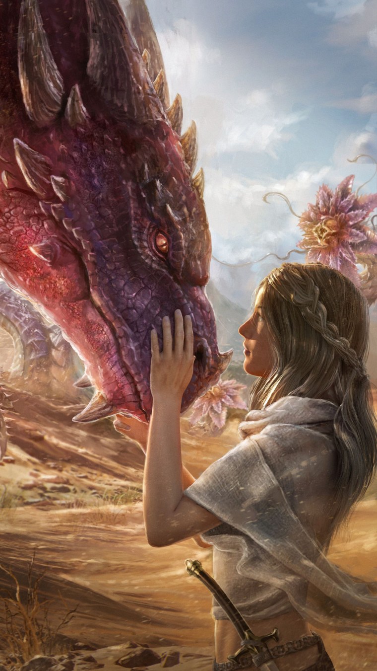 Девушка и дракон фэнтези