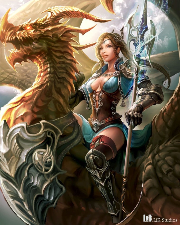 Девушка и дракон фэнтези