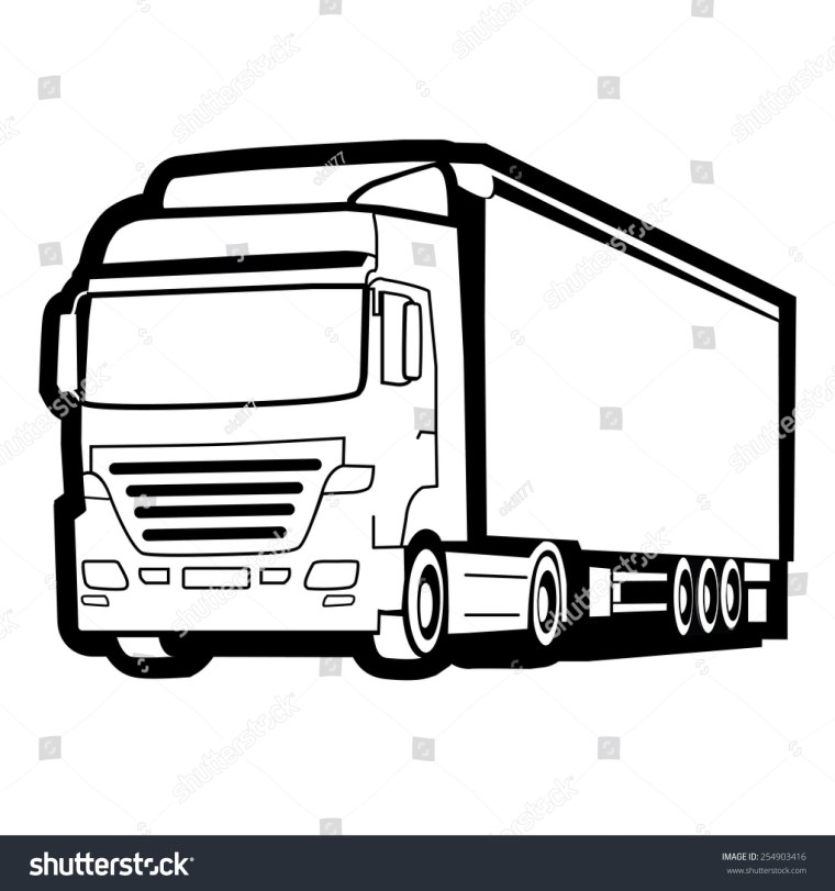 Фура черно белая