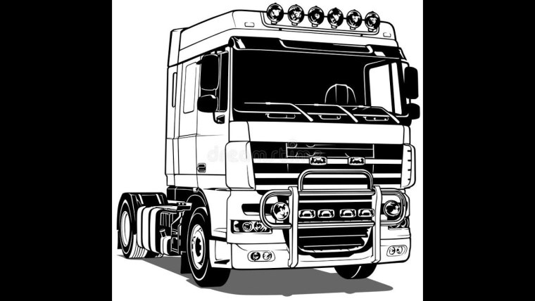 DAF грузовик вектор