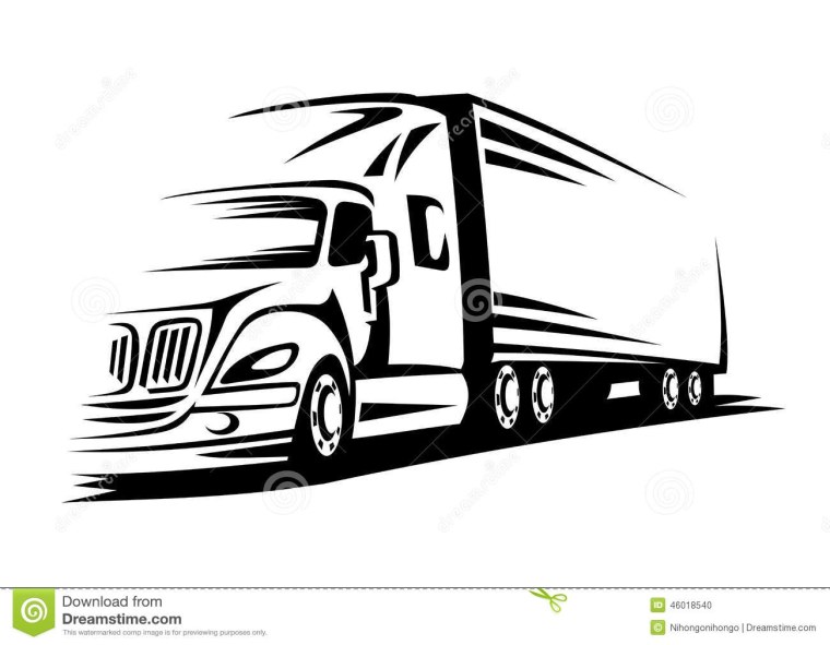 Фура силуэт