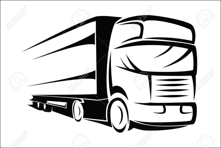 Фура силуэт