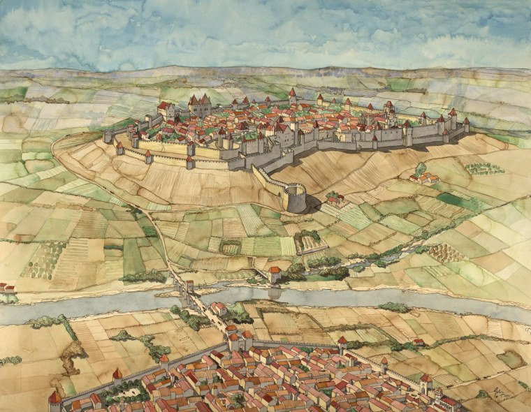 Средневековый город реконструкция