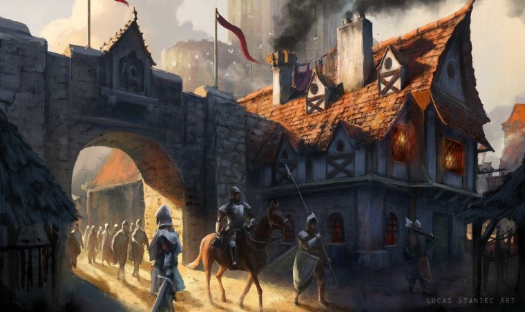 Средневековый Западно европейская город