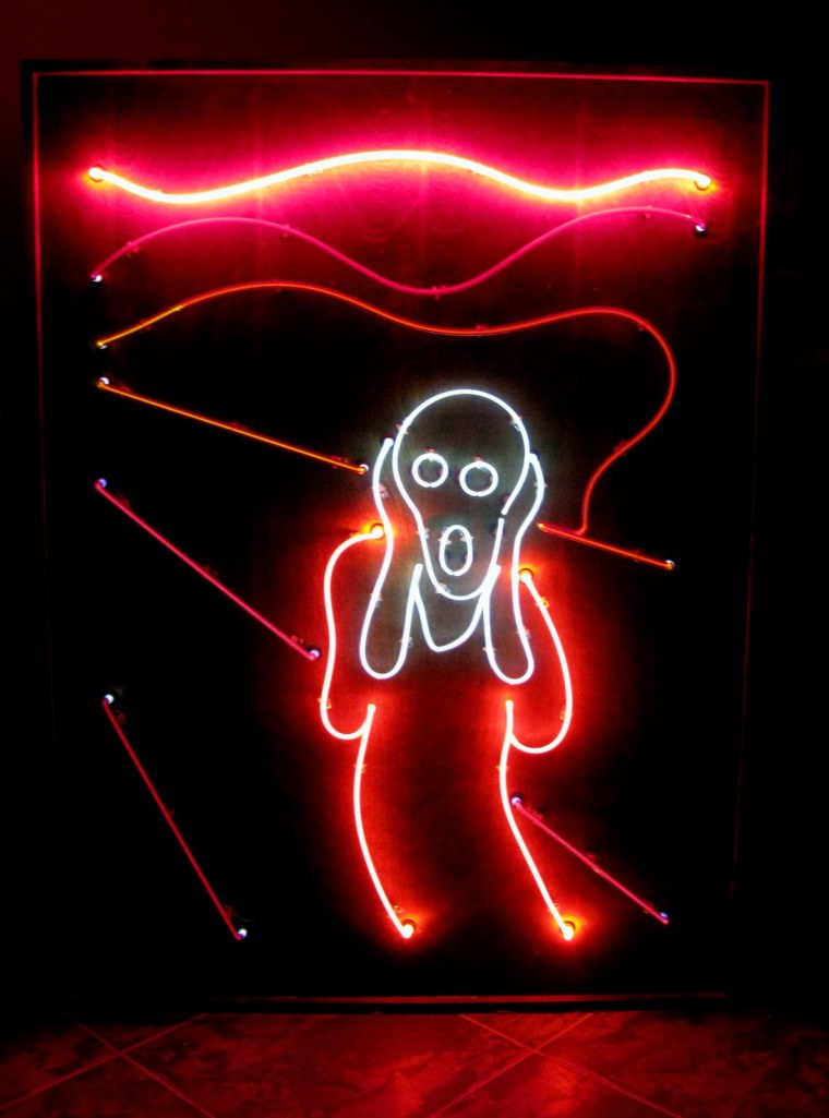 Неоновые картины на стену