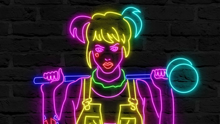 Неоновые плакаты