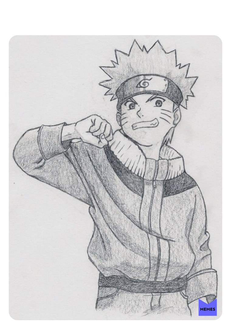Аниме для срисовки Наруто Узумаки