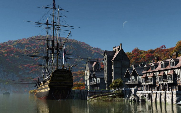 Средневековый причал