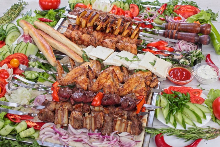 Шашлык на углях