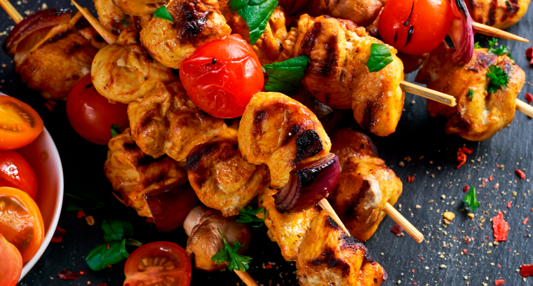 Шашлык с овощами