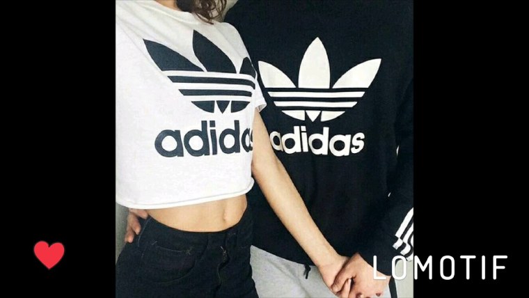 Парень с девушкой в адидасе