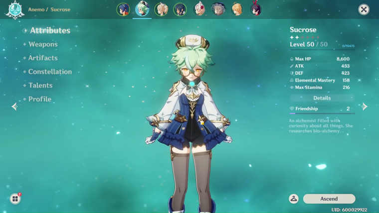 Сахароза Genshin Impact