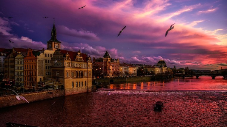 Прага город Карлов мост