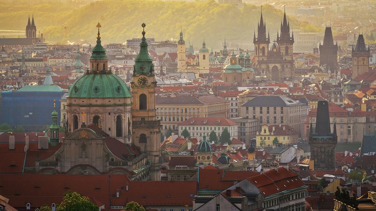 Ночной город Европа