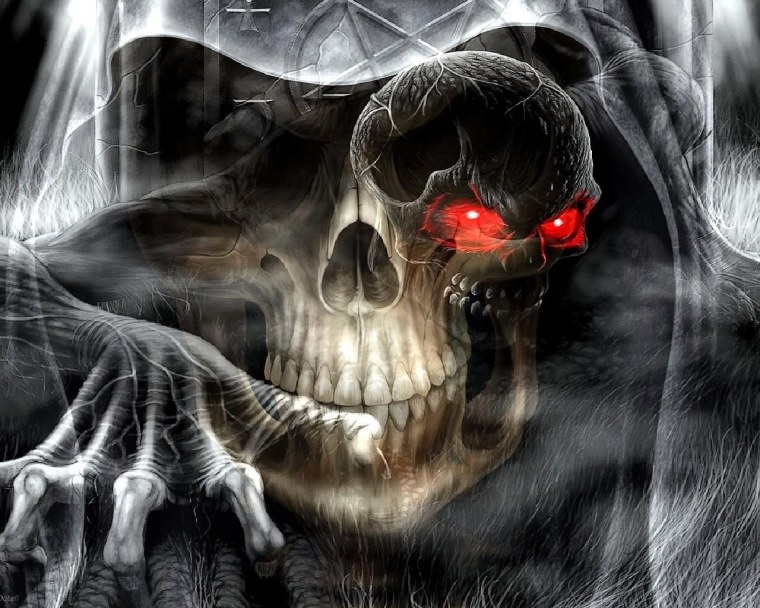 Живой череп