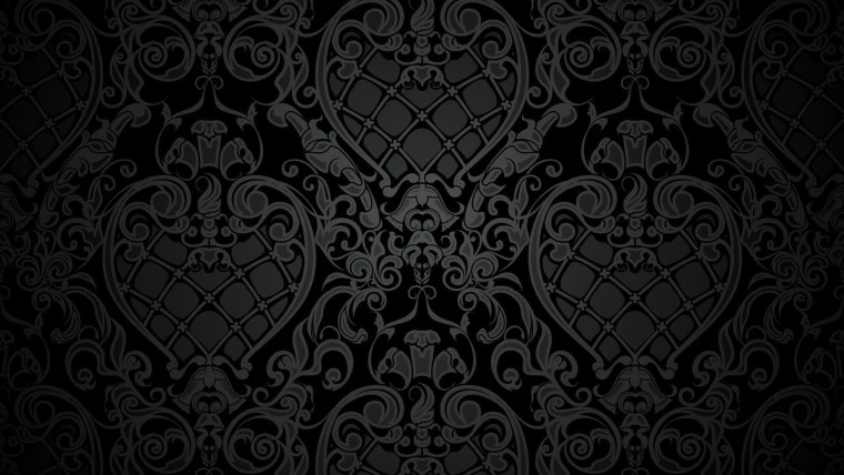 Черный фон с узорами