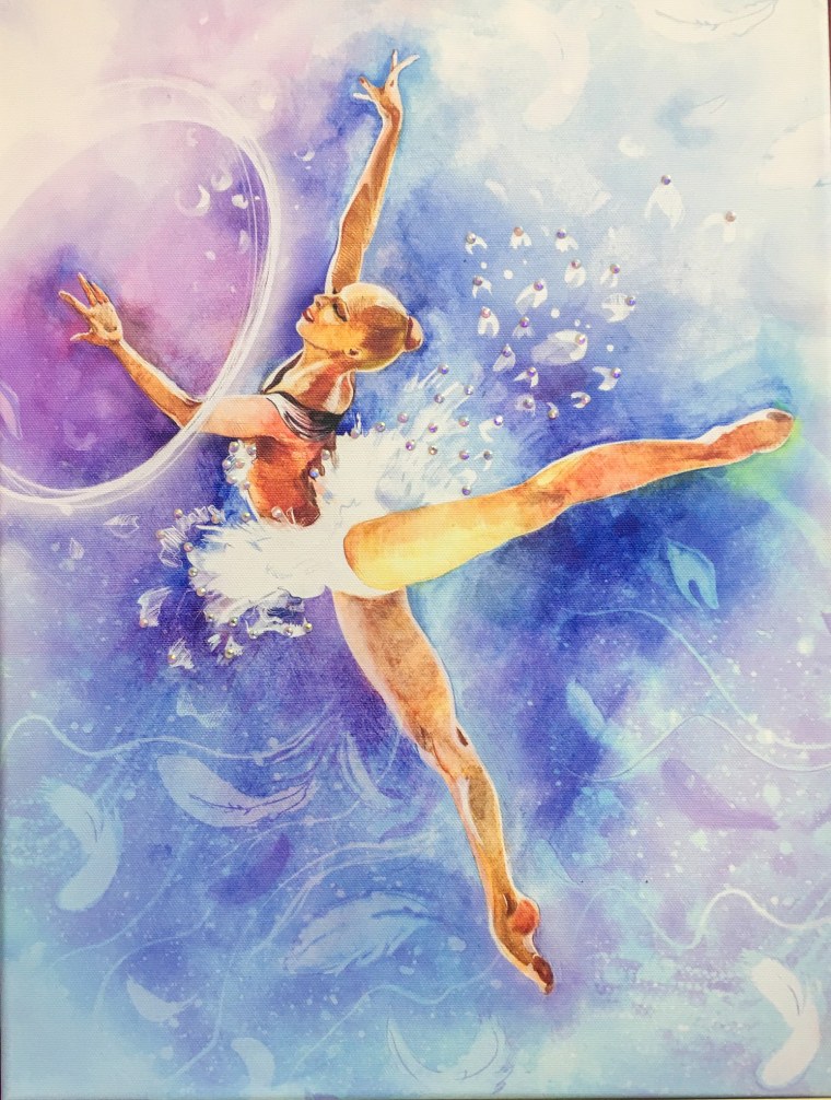 Красивая картина гимнастки