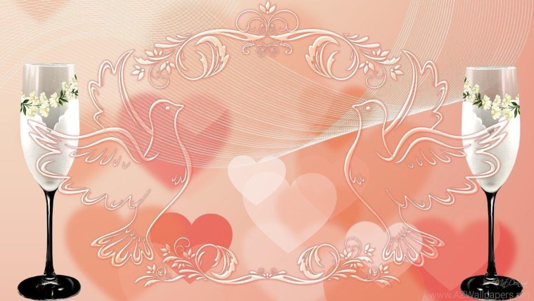 Свадебный фон с кольцами