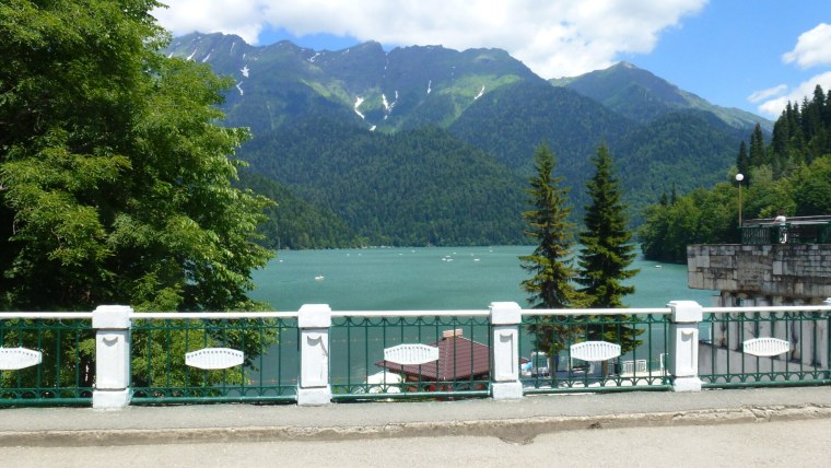 Озеро Рица смотровая площадка