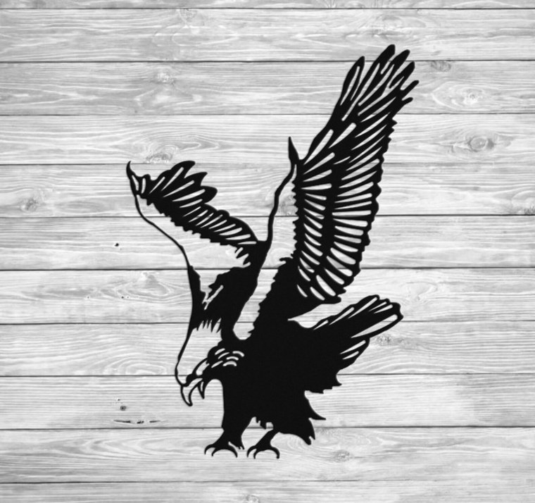 Орел черно белый эскиз