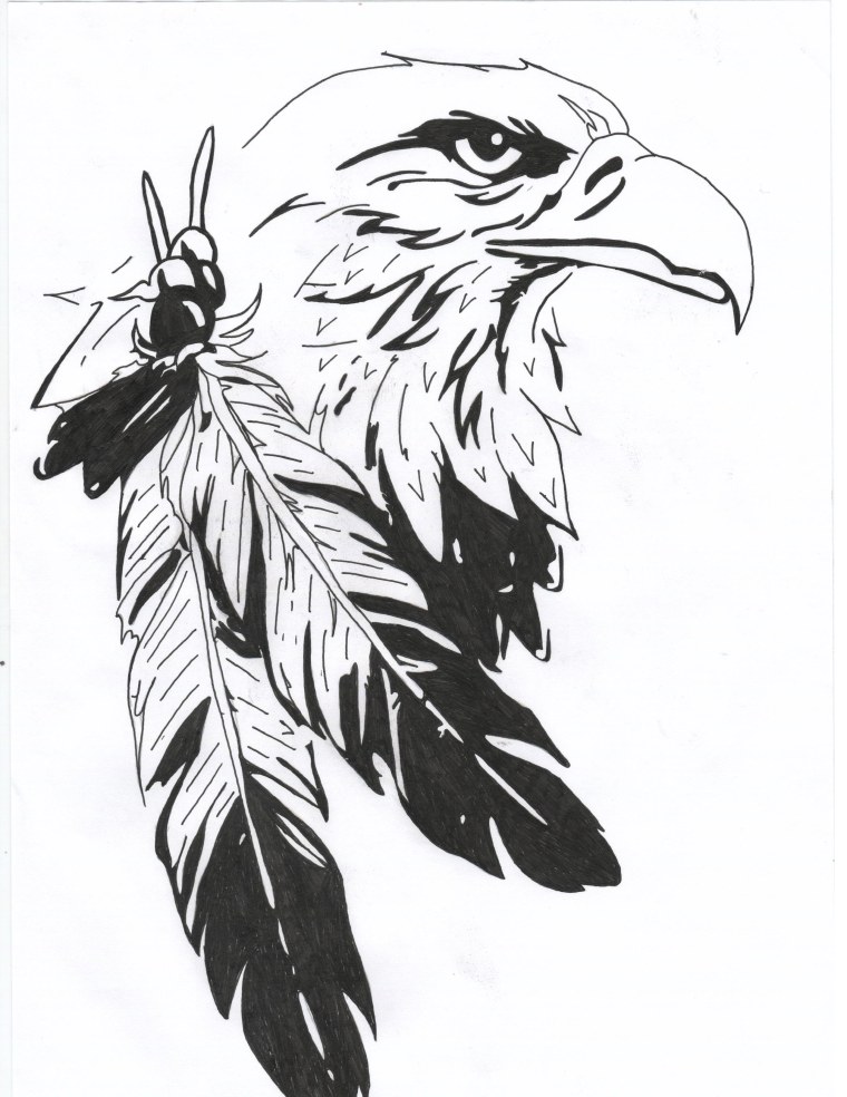 Графический рисунок орла