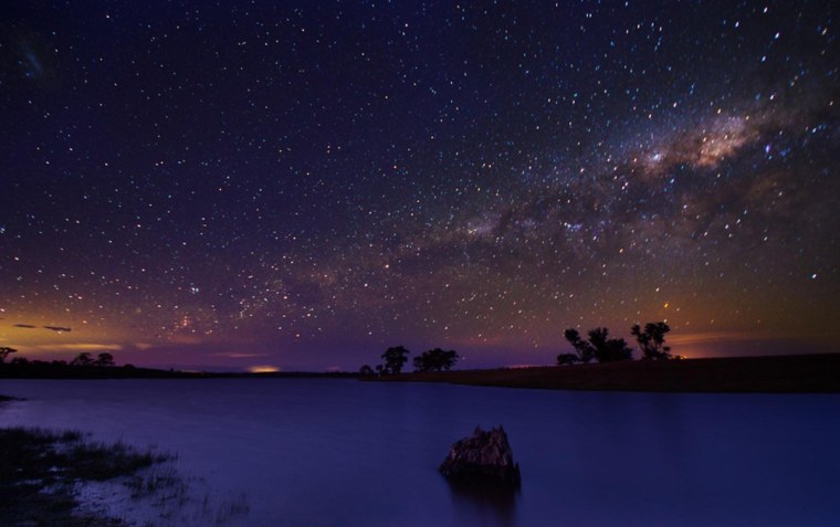 Вечернее небо со звездами