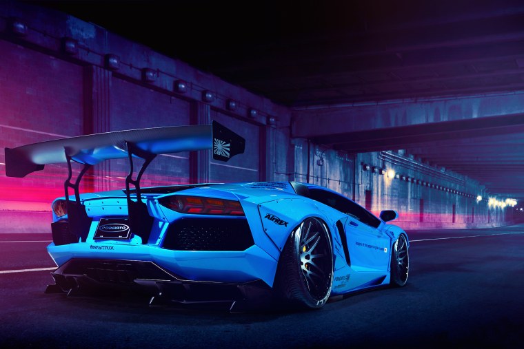 Lamborghini Aventador lp700 Blue
