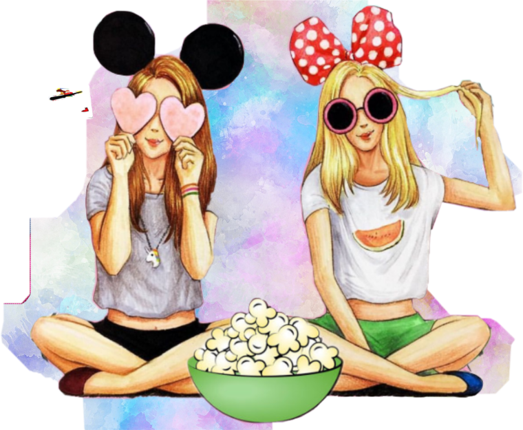 Подруги рисунок