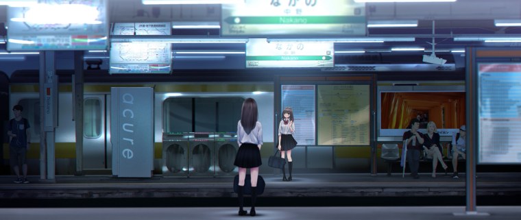 Станция метро аниме