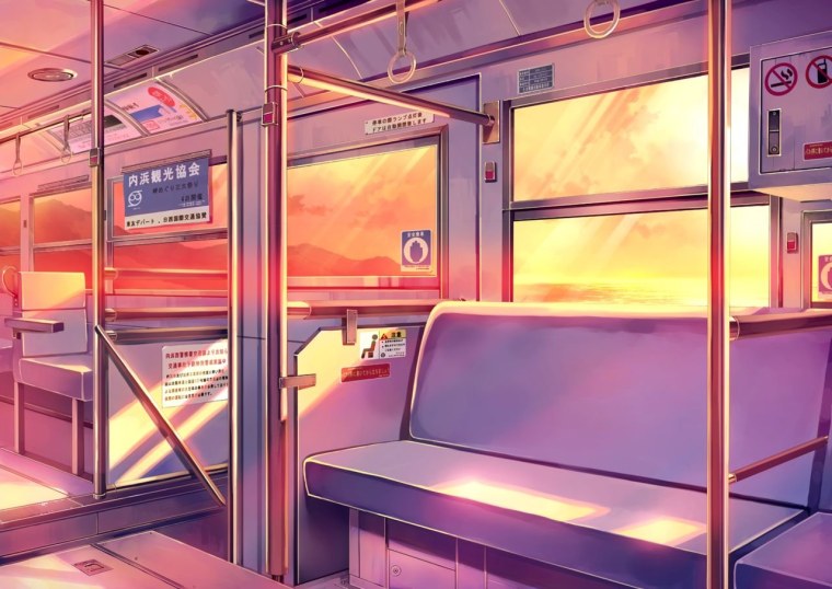 Аниме автобус внутри