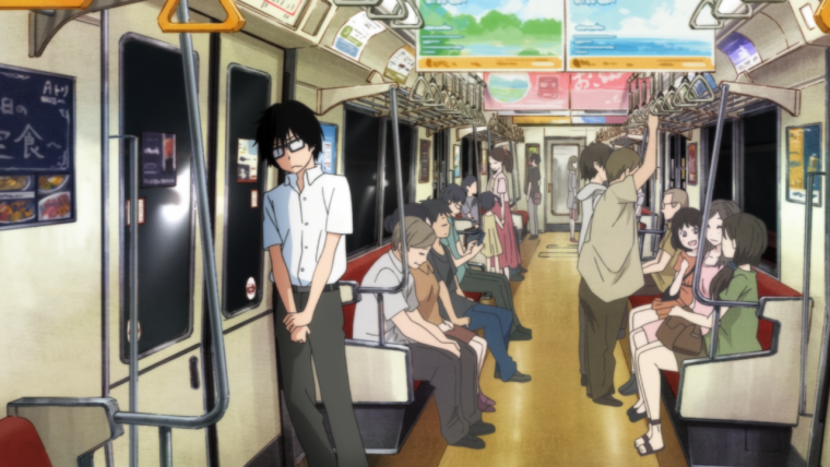 Вагон метро аниме