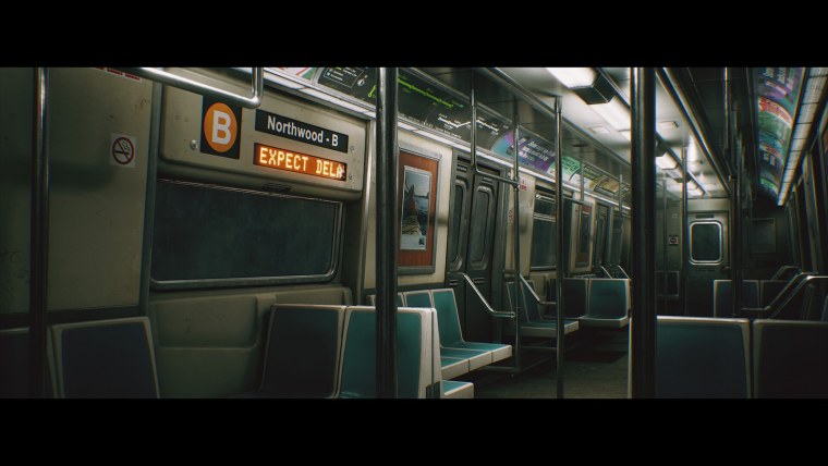 Метро аниме без людей