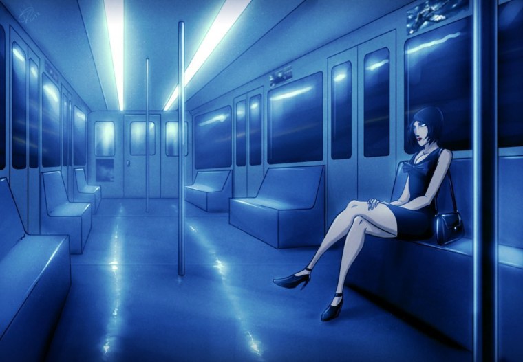 Метро аниме фон