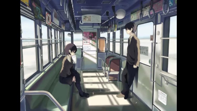 Поезд метро аниме