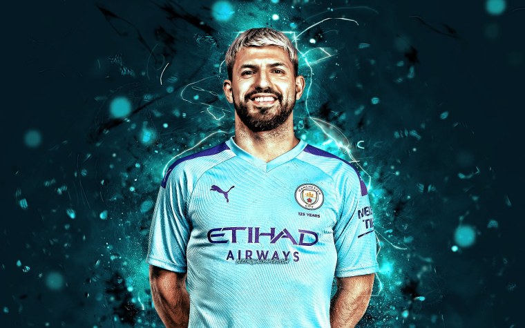 Красивые обои Манчестер Сити чёрная красная форма