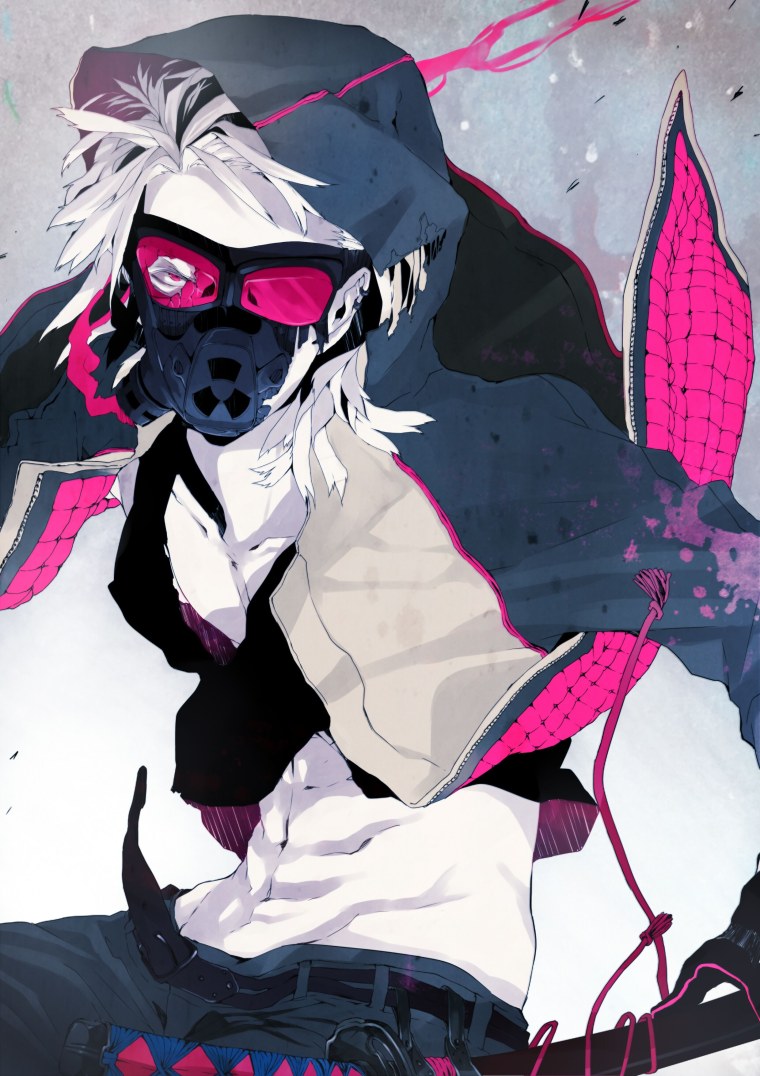 Аниме персонажи в масках