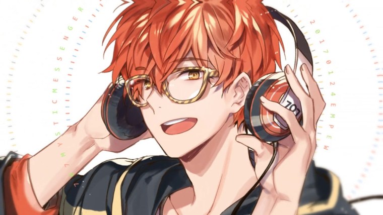 Аниме персонажи в наушниках парни