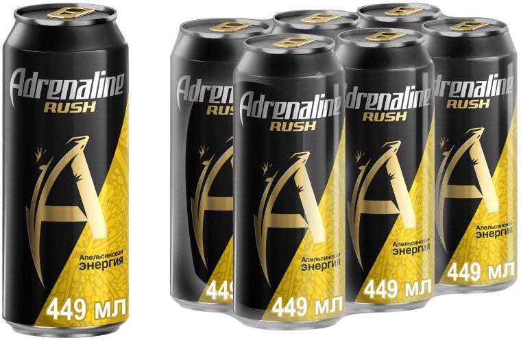 Энергетический напиток адреналин Раш 449 мл