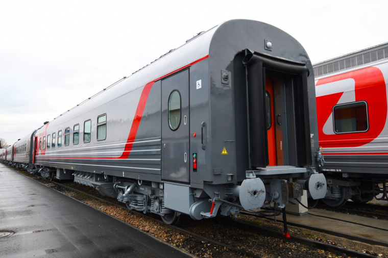 Пассажирский грузовой вагон 1950