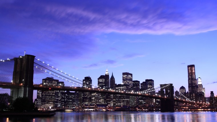 Нью-Йорк Сити Бруклинский мост