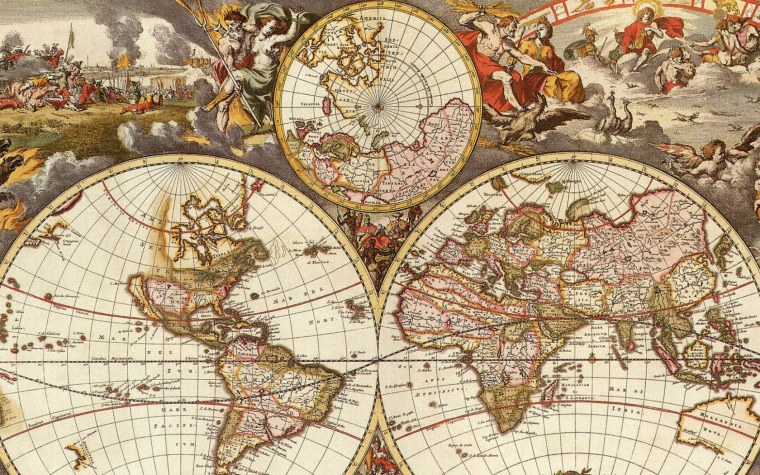 Карта мира Герарда Ван Шагена