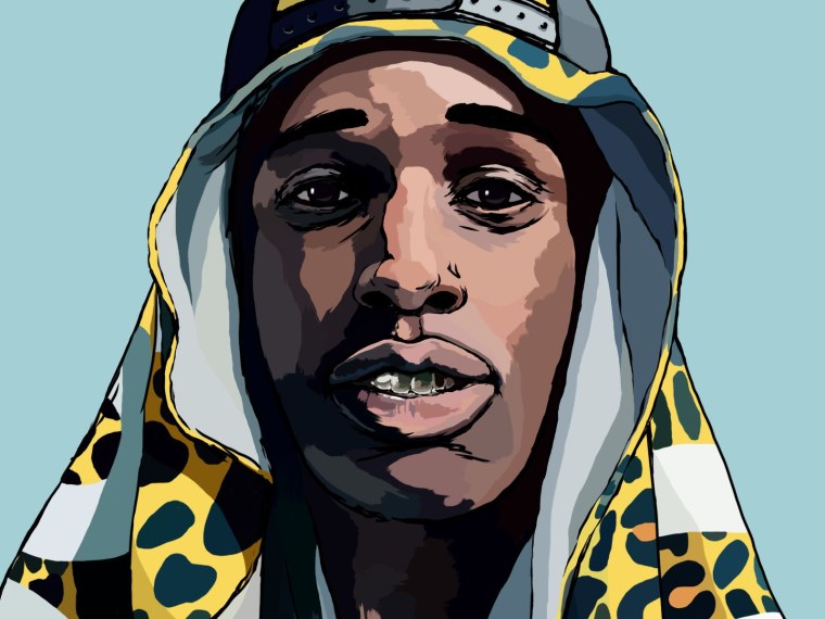 ASAP Rocky в шапке