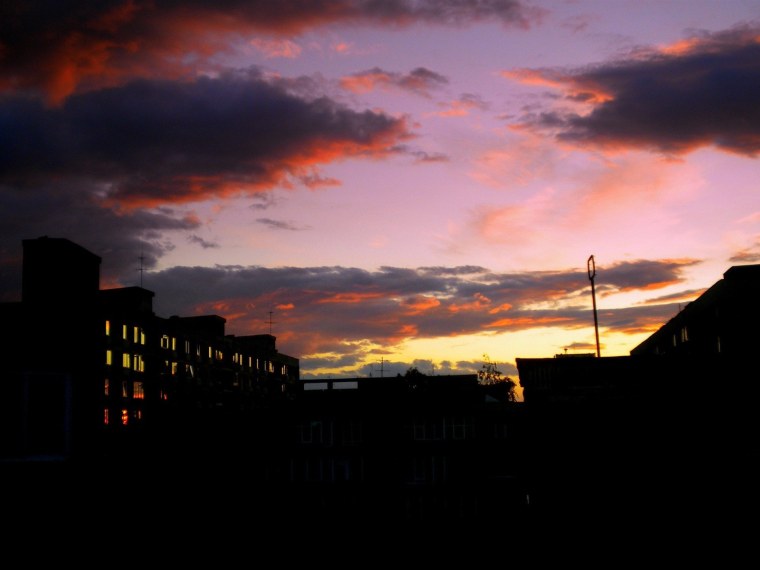 Кроваво красный закат