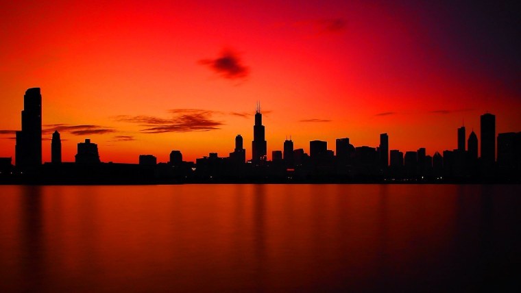 Рассвет в городе